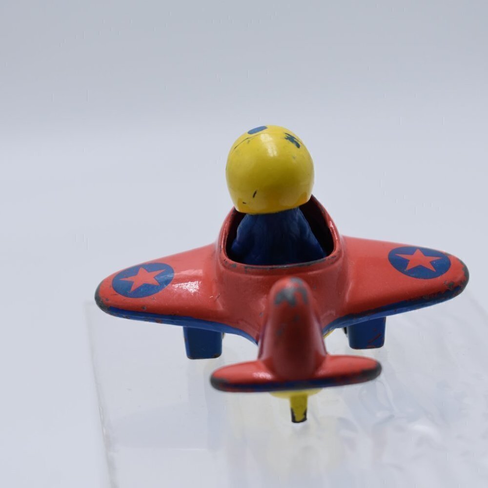 Playskool Grover Airplane Sesame Street 1986 Muppets Plane Red Die Cast - Picture 5 of 6